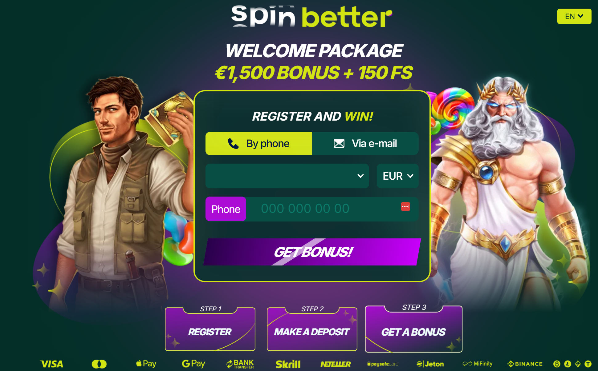 SpinBetter Inregistrare